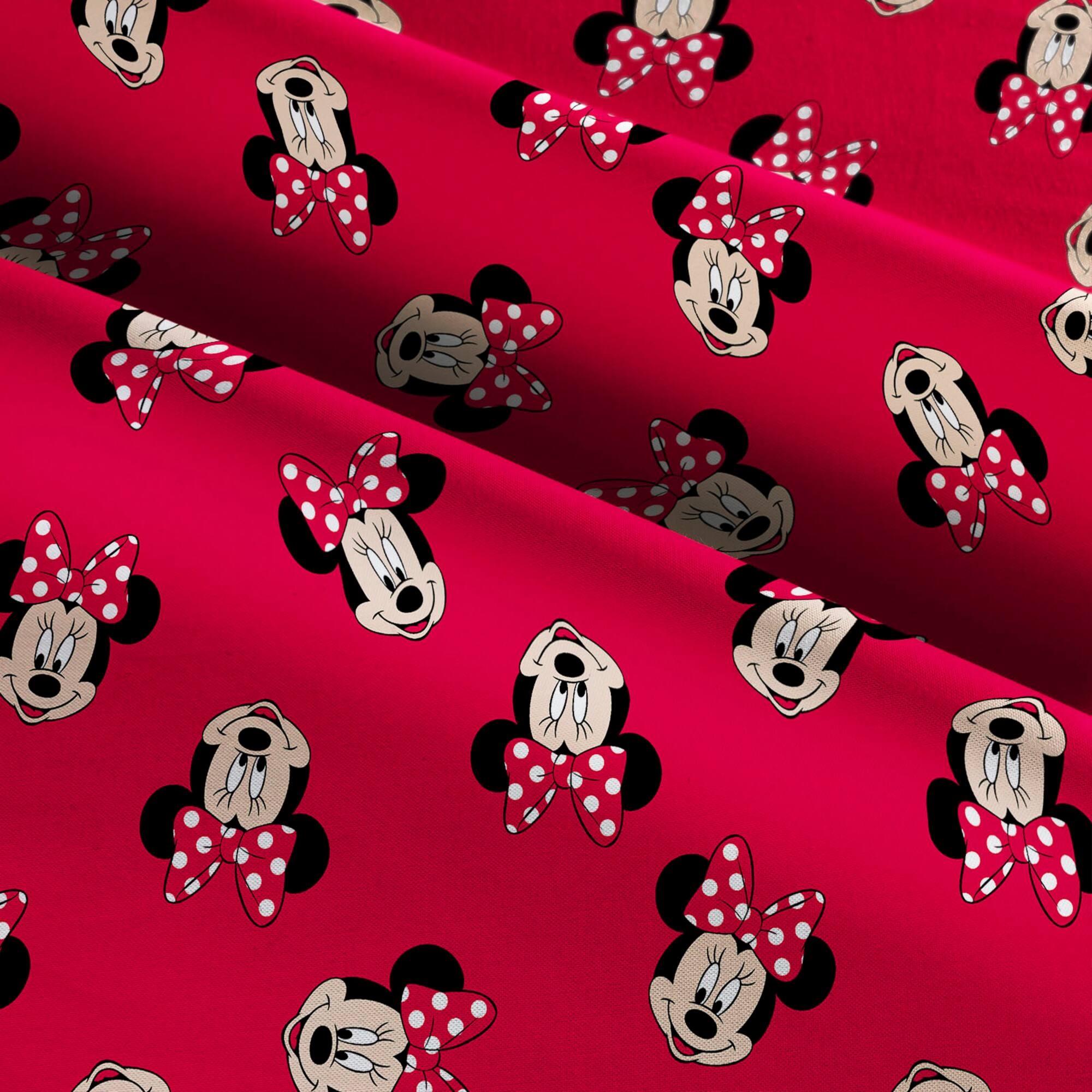 Disney® Minnie Mouse Head Toss Cotton Fabric